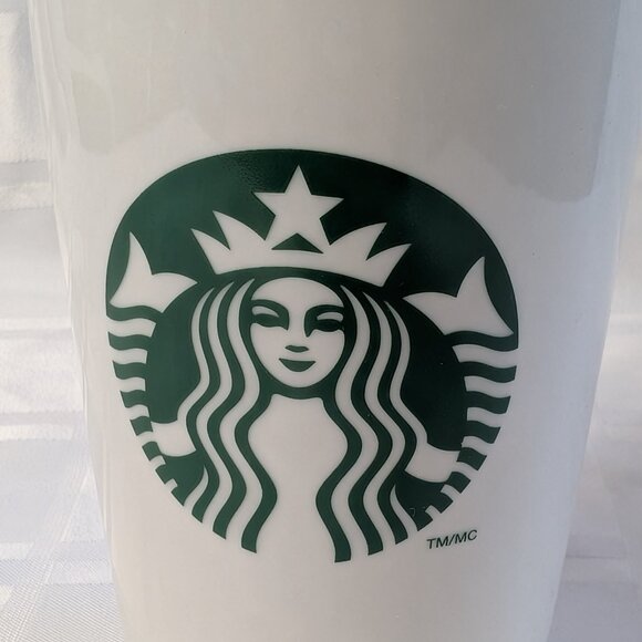 2011 STARBUCKS COFFEE COMPANY LIDDED CERAMIC TRAVEL MUG 355ML OR 12 FL OZ TEA - Picture 5 of 16